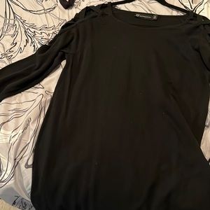 Small revealing shoulder sweater. Subtle but sexy